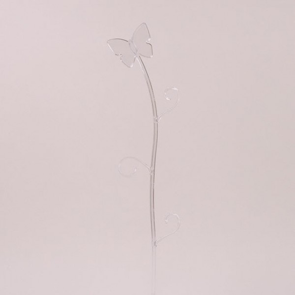 Підпірка для орхідей Метелик прозорий Flora 82092