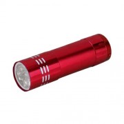 Ліхтарик ручний 3A-9LED, 2 режими, живлення 3*AAA (немає в комплекті), Blister, Червоний