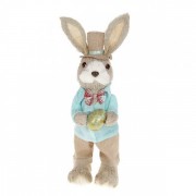 Декоративная Пасхальная фигурка Кролик с писанкой 38 см. Flora 42023