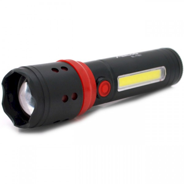 Ліхтарик Bailong BL-F861, 3+1 режим, алюміній, водостійкий, ударостійкий, акумулятор, USB, BOX