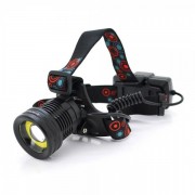 Налобний ліхтарик Bailong BL-GT200+COB, 3 режими, Zoom, алюміній, акум 2*18650, USB, Box