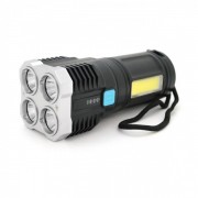 Ліхтарик Bailong X-509+COB, 3 режими, алюміній, водостійкий, ударостійкий, аккум, СЗУ, BOX