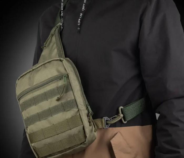 Тактична сумка MSDROP з кобурою і системою моллі хакі