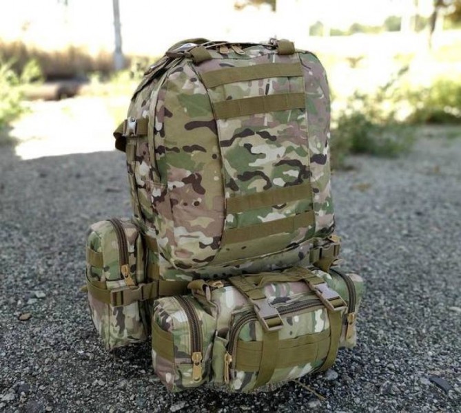 Тактический рюкзак MSDROP + 3 органайзера вместе 60 л.