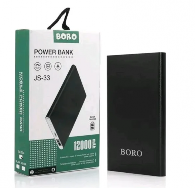 Power bank 12000mAh (3000mAh) Boro JS-33