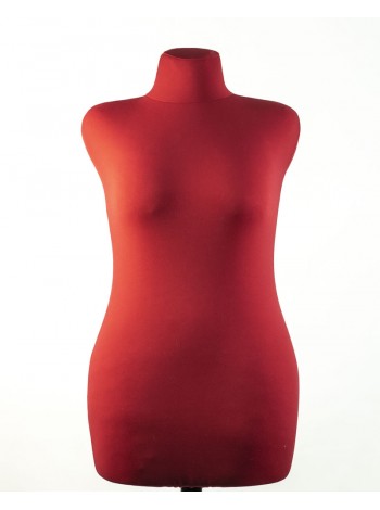 Манекен Hoz жіночий для кравців напівм'який Любов 50р. у червоній тканині MN-1514