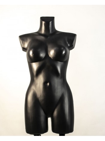 Манекен Hoz жіночий виставковий брючний Венера чорний з кріпленнями для подвійної підставки