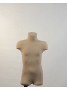 Манекен Hoz выставочный с креплением для треноги пластиковый детский в ткани(бежевый) MN-3020
