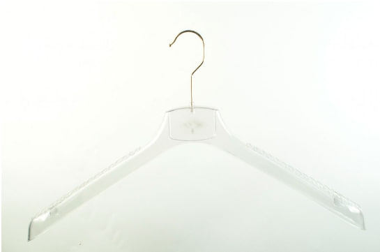 Вішалка Hoz для верхнього чоловічого одягу пластикова ВОП 45/5 GPPS1 прозора 45 см.