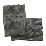 Перчатки кожаные короткопалые MIL-TEC Black 12517002 L