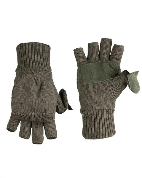 В'язані рукавички-варежки Thinsulatе Оливковий 12545001 - M