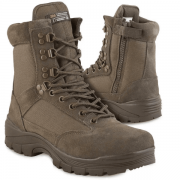 Ботинки тактические mil-tec с молнией tactical side zip boot 12822109 brown 48