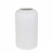 Ваза керамическая Унико белая матовая H-20.5 см. Flora 32700
