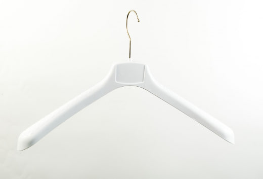 Вішалка Hoz пластикова для верхнього одягу чоловіча ВОП 45/5 GPPS2 Біла 45 см.