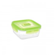 Контейнер PureBox квадратний із кришкою зеленою 760мл Luminarc P4573 харчовий
