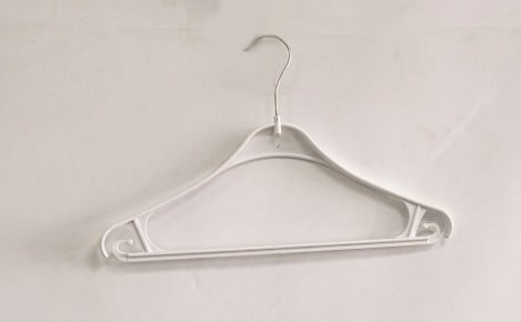 Плічка Hoz пластмасові для верхнього одягу Турок GPSM білий 39 см.