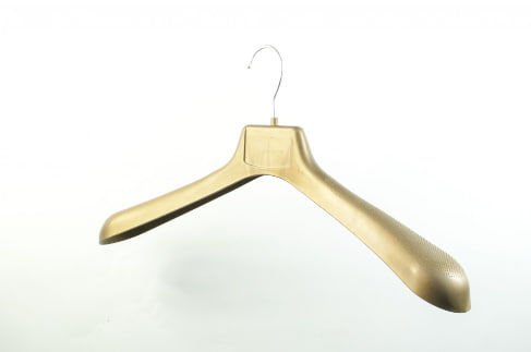 Плічка Hoz пластмасові для верхнього одягу широкі ВОП 47/6 S1 бронзові матові 47 см.