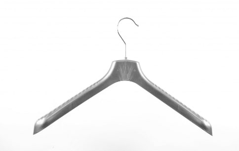 Плечики Hoz для верхней одежды пластмассовые широкие ВОП 40/5 металлик 40 см.