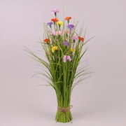 Композиция декоративная Трава с цветами 72 см. Flora 72899