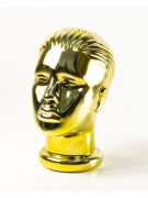 Манекен Hoz женской головы металлизированный (золото) MN-2996