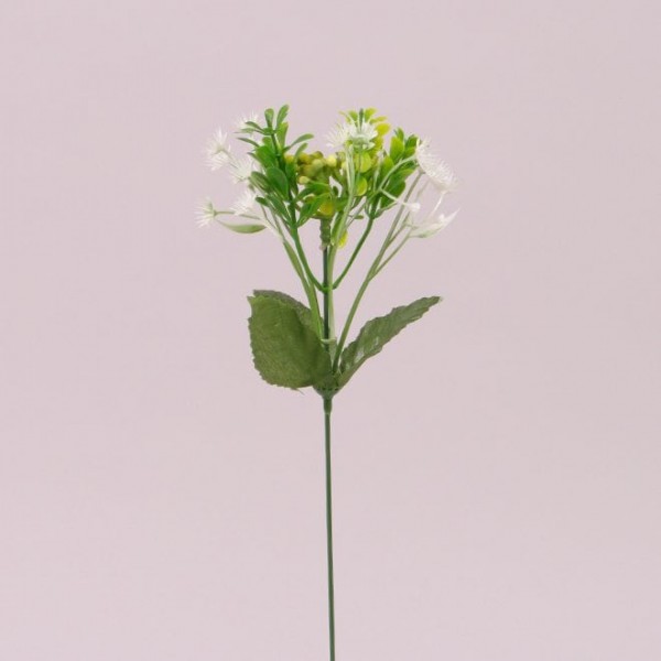 Гілочка декоративна з білим кольором Flora 72600
