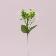 Веточка декоративная с белым цветом Flora 72600