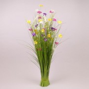 Декоративна композиція Трава з квітами 102 см. Flora 72902