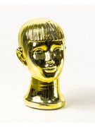 Манекен Hoz детской головы блестящий (золото) MN-2994