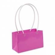 Бумажная розовая сумочка для цветов (5 шт.) Flora 29770