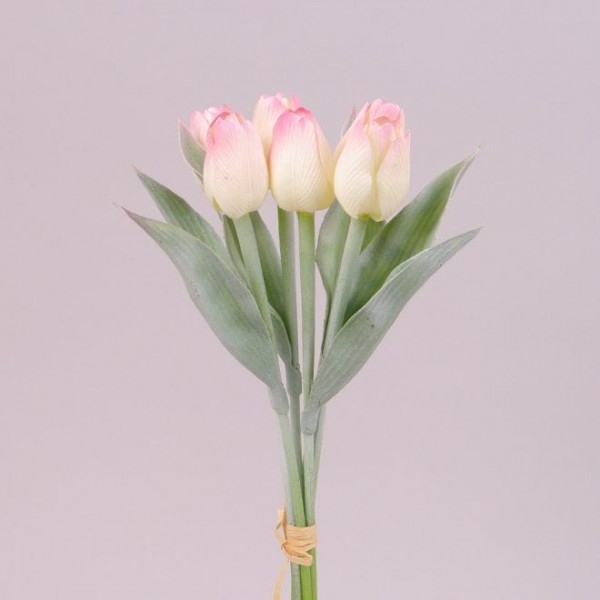 Букет Тюльпанів Flora кремово-рожевий 73274