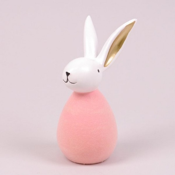 Фігурка керамічна Flora Кролик персиковий 17 см. 38617