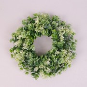 Венок декоративный Flora светло-зеленый 32 см. 73309