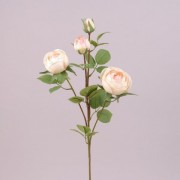 Ветка Розы Flora кремовая 73295