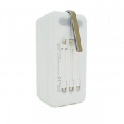 Powerbank TX-80 80000mAh, кабеля USB: Micro, Lighting, Type-C, Mix color, Box