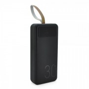 Power bank 30000 mAh, YM-318KCX, Input: 5V/2.1A, Output: 5V /2.1A, With owner cable, Black, BOX