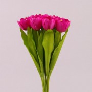 Букетик Тюльпанов  Flora малиновый 72716