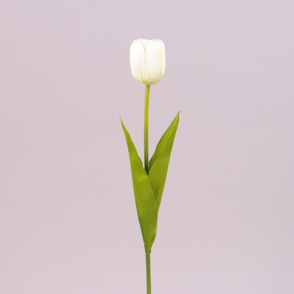 Цветок Тюльпан Flora белый 71476