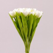 Букетик Тюльпанов Flora белый 72720