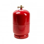 Газовий балон ПРОПАН 5кг(12л), тиск 18 BAR + пальник 20448, Red, Q2 (GBR-5K-12L)