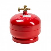 Газовий балон ПРОПАН 2кг (4,8л), 2200Вт, витрата 145 г/год + пальник 20448, Red, Q4 (GBR-2k-48L)