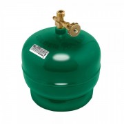 Газовий балон Golden Lion 2 кг (4,8 л), тиск 18BAR + пальник 20354, Green, Q4 (GL-GBG-2k-48L)