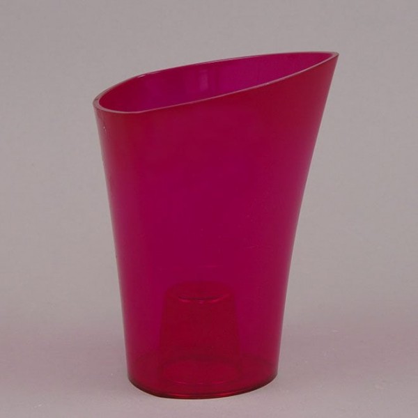 Горщик пластиковий Flora рожевий 14.5см.81840