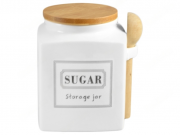 Банку для цукру Storage jar з ложкою, 800мл, 10x10x13см 978450