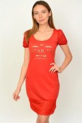 Платье женское красное S 6025-1