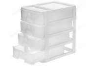 Комод настільний R-Plastic А4 на 4 ящики, білий, 35x25, 5x38см, 469519