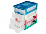 Комод настільний R-Plastic А4 на 4 ящики, різнобарвний, 35x25, 5x38см, 888212