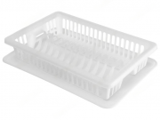 Сушарка для посуду R plastic, біла, 1 ярус, 43x29x8см, 20102