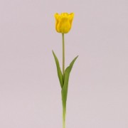 Цветок Тюльпан Flora из латекса желтый 72726