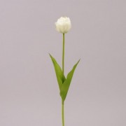 Цветок Тюльпан Flora белый 71481