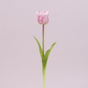 Цветок Тюльпан  Flora из латекса кремово-фиолетовый 72731